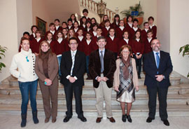 Interpretación de villancicos de alumnos del colegio Herrero