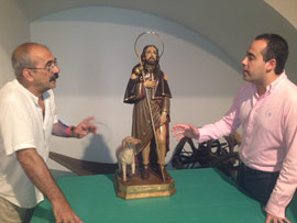 La Diputación restaurará la talla de Sant Joan Baptista de la antigua capilla y que es el patrón de las fiestas mayores de Vinaròs