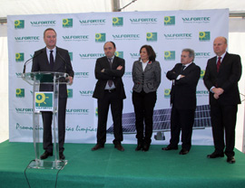 Alberto Fabra inaugura en Alfarrasí la instalación fotovoltaica más grande de Valencia