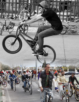 Aquellos locos con sus locos cacharros. Concentración de bicis clásicas, custom y fixie en Benicàssim.