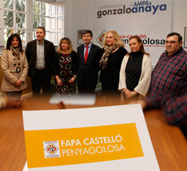 Visita del Alcalde de Castellón, Alfonso Bataller, a las instalaciones de la FAPA