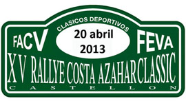 Abierto el plazo de inscripcción para el XV RALLYE COSTA AZAHAR CLASSIC
