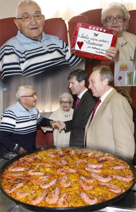 Un día muy especial en Residencial Castellón por Víctor, que cumple 100 años