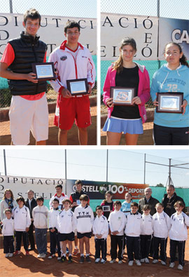 Ivan Gakhov y Ana Lorena García campeones del Torneo de la Magdalena 2013 del Club de Tenis Castellón