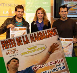 Presentación de los actos deportivos por el ‘Club Pilotari Castelló’ en las Fiestas de la Magdalena 2013