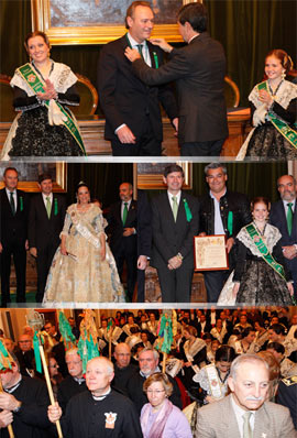 Entrega de la medalla de oro de las fiestas a Alberto Fabra, President de la Generalitat