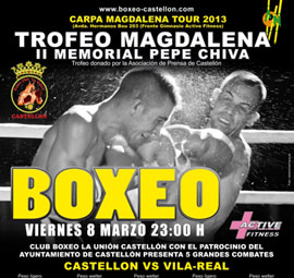 El mundo del boxeo se cita en Castellón el 8 de marzo