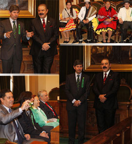 Recepción oficial a la delegación de Copiapó de Chile en el Ayuntamiento de Castellón