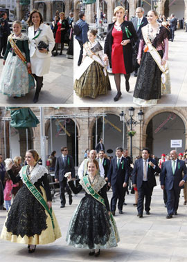 Paseo oficial hacia la mascletá