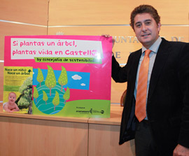 La campaña del Ayuntamiento de Castellón ‘Nace un Niñ@, nace un Árbol’ tendrá una nueva edición el próximo 23 de marzo