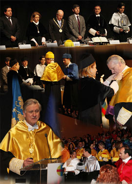 Acto de investidura doctor honoris causa por la Universidad Cardenal Herrera CEU a Valentín Fuster