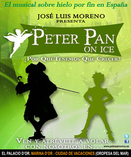 Disfruta en Marina d’Or del espectáculo “Peter Pan On Ice” esta Semana Santa