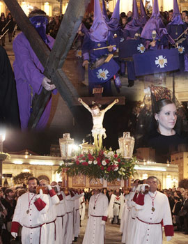 Procesión del Santo Entierro del viernes de la Semana Santa de Castellón