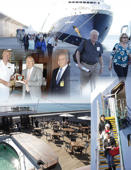 Castellón recibe un crucero de turistas británicos y australianos. Fotografías del interior del buque