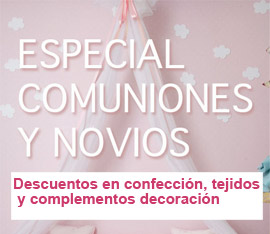 Cortinas y decoración ofertas especiales novios y comuniones