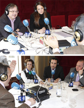 Raúl Puchol  en La mañana de la COPE en el Casino Antiguo de Castellón