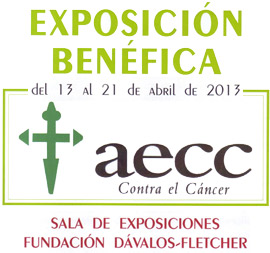 Exposición benéfica AECC contra el cáncer en la fundación Dávalos Fletcher