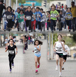 Carreras de categoría infantil y juvenil. Reportaje fotográfico