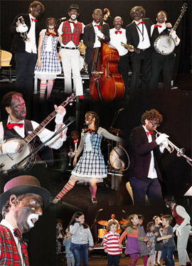 Divertido espectáculo de la The Minstrel Show en la Magic Box