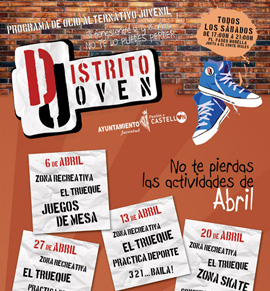 Este sábado demuestra tu talento en DISTRITO JOVEN