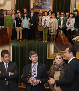 Recepción en el Ayuntamiento de Castellón a los participantes en el Proyecto ARCE