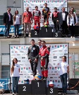 Marcos Pérez campeón en la categoría KZ en Burriana Port Circuit