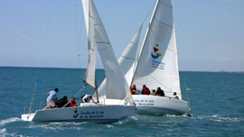 Todo preparado para el  III Campus de Match Race Escoles de la Mar de la Generalitat- Marina Burriananova