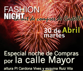 Especial noche de compras en la calle Mayor. Fashion Night 30 de Abril