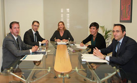Reunión de trabajo con el director general de Turismo, Sebastián Fernández