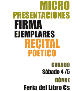 Jornada  de micro presentaciones y firma de ejemplares en la Feria del Libro