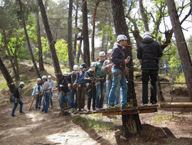 Los alumnos erasmus de la Universitat Jaume I eligen Saltapins para divertirse