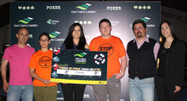 Entregado el premio del torneo solidario Crazypoker&friends en el Gran Casino Castellón a “Stop Desahucios”