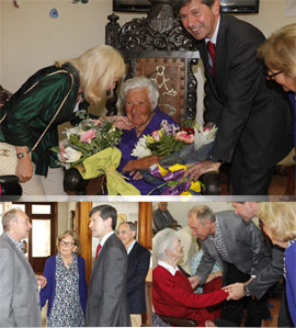 El Alcalde de Castellón, Alfonso Bataller, visita a Rosa Piñol, con motivo de su 100 cumpleaños