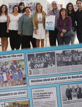 Inauguración en el Patronat d’Esports de una exposición fotográfica sobre la historia del Club Aquàtic Castelló