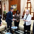 Recepción oficial a Fikile Magubane