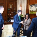 Recepción oficial a Fikile Magubane