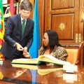 Recepción oficial a Fikile Magubane