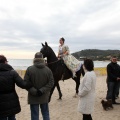 Carrera de caballos y burros