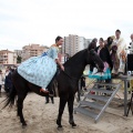 Carrera de caballos y burros