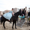 Carrera de caballos y burros