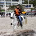 Carrera de caballos y burros