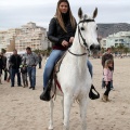 Carrera de caballos y burros