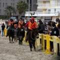 Carrera de caballos y burros