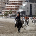 Carrera de caballos y burros