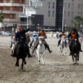 Carrera de caballos y burros