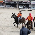 Carrera de caballos y burros