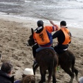 Carrera de caballos y burros