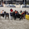 Carrera de caballos y burros