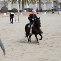 Carrera de caballos y burros