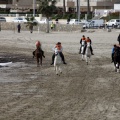 Carrera de caballos y burros